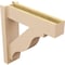 Ekena Millwork 6-in W x 22-in D x 22-in H Funston Block Rough Cedar Woodgrain TimberThane Outlooker, Primed Tan OUTUR060X22X22FST44RCPR - alternate 6